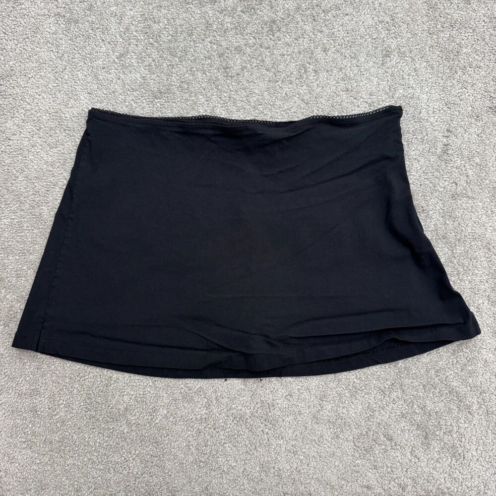 Wild Fable Athletic Mini Skort Womens Large Black Stretch Built In Shorts Rayon